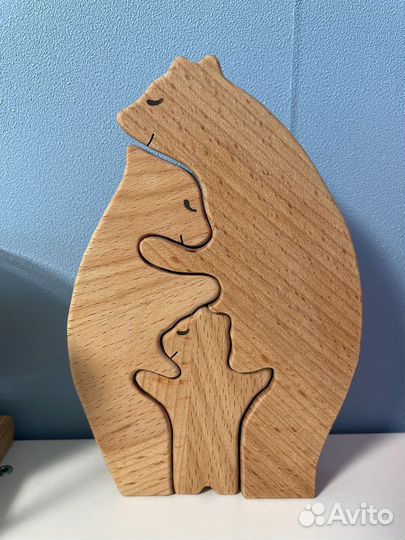 Статуэтка пазл Семья Мишек