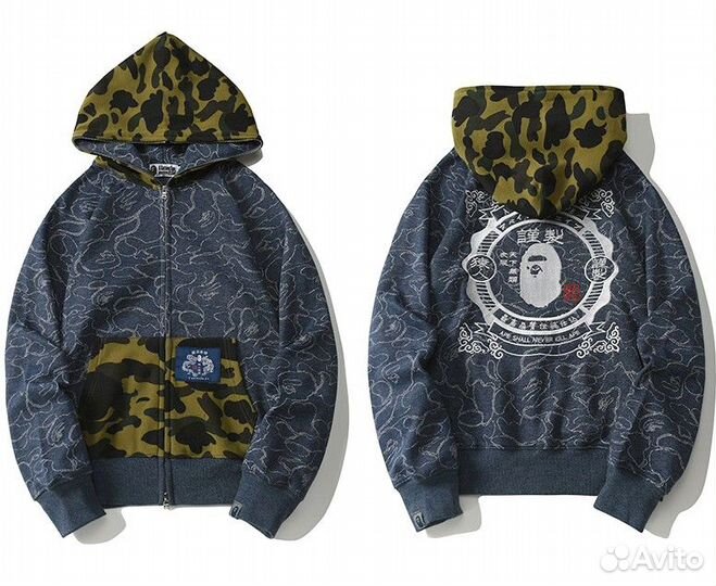 Зип худи Bape W