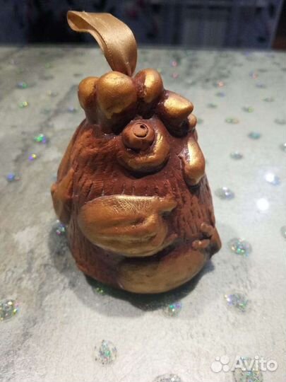 Сувенир колокольчик - петух