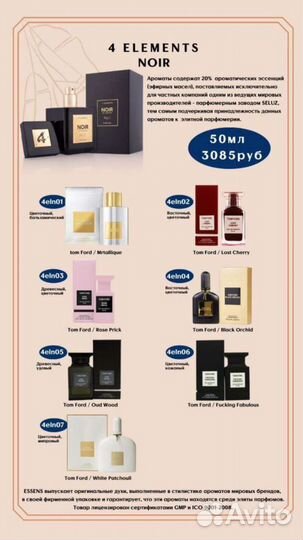 Духи tom ford chery том форд чери