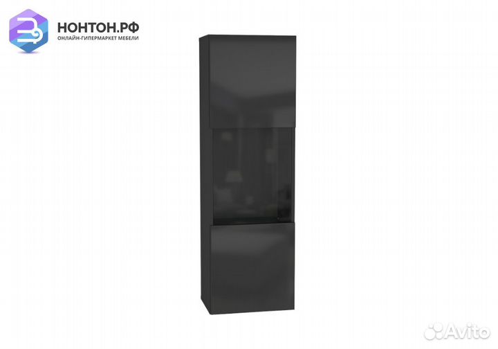 Шкаф навесной Point тип-22 черный глянец / черный