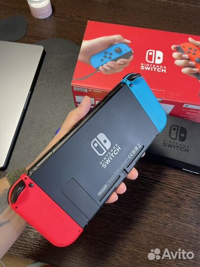 Nintendo Switch rev2 чипованый (любые игры) + 128