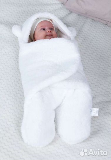 Конверт на выписку белый медвежонок Новый