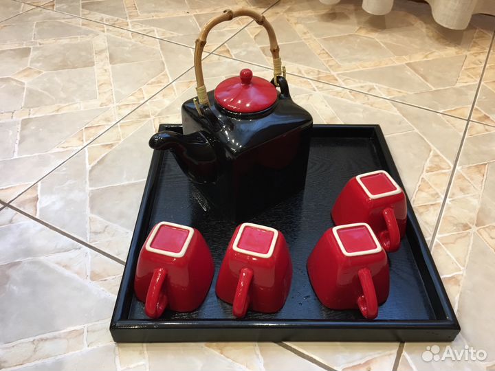 Новый керамический сервиз /чайный набор