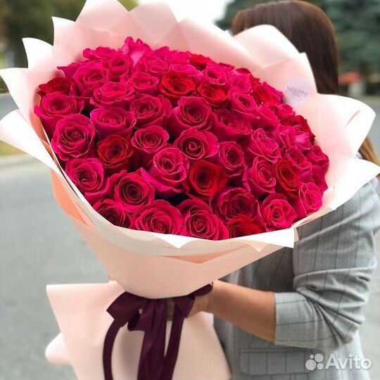 Розы, букет цветов, 101 роза, 51 роза Розы опт