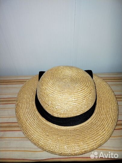 Шляпа женская соломенная натуральная