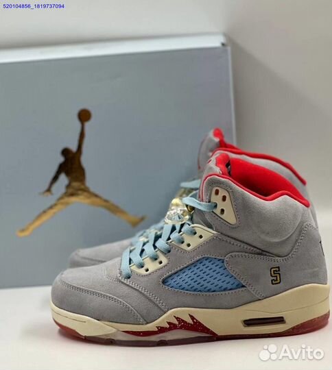 Кроссовки Nike Air Jordan 5 Retro Grey (Арт.16107)