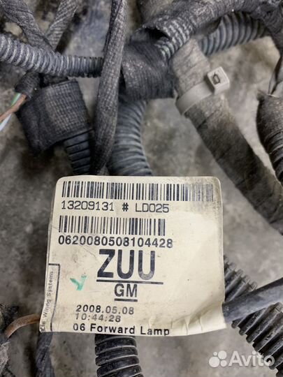 Проводка подкапотная opel astra h