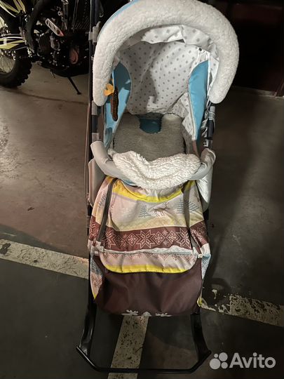 Сани коляска детские