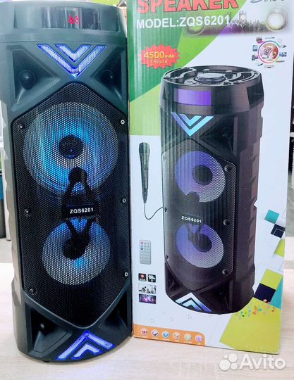 Большая блютуз колонка ZQS-6201