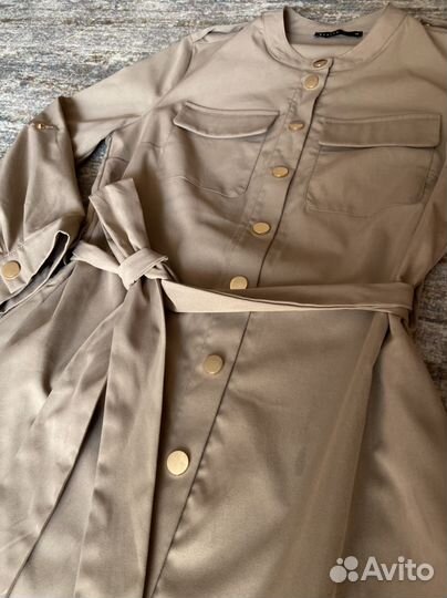 Платье mohito бежевое