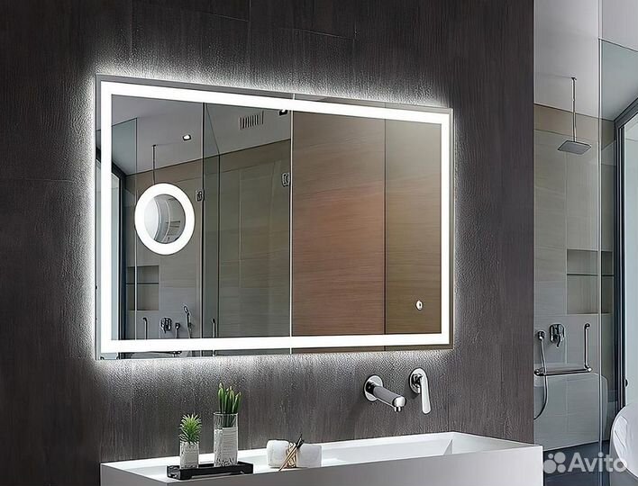 Зеркало в раме с подсветкой