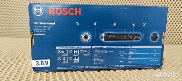 Аккумуляторная отвертка Bosch GO 3