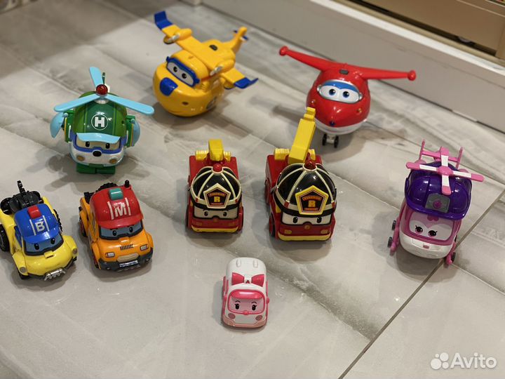 Трансформеры поли робокар/супер крылья/супер wings