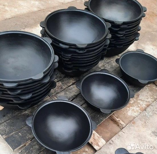 Казан чугунный с крышкой