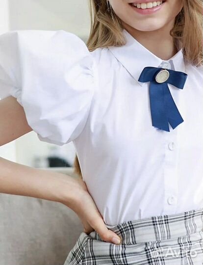 Блузка школьная новая 134 140