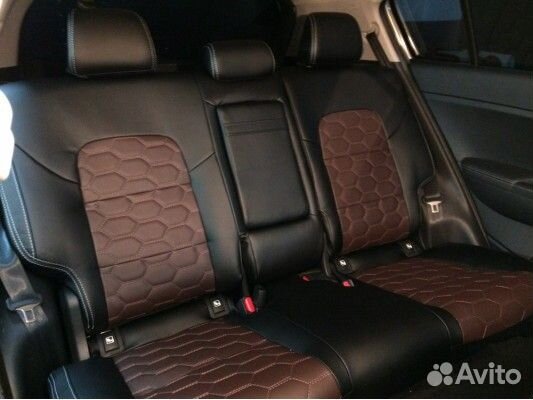 Каркасные авточехлы соты на KIA Sportage 4