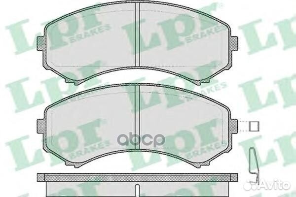 05P569 Колодки тормозные mitsubishi pajero III