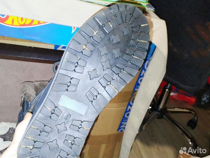 Зимние ботинки, размер 40 шнурки, молния