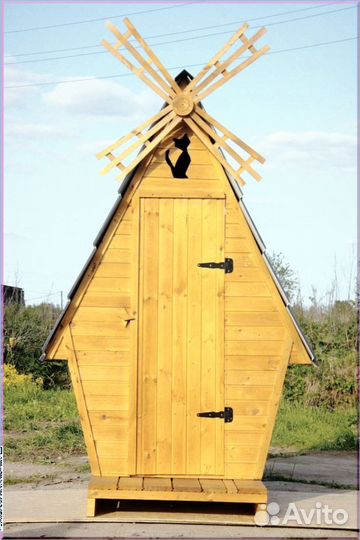 Дачный туалет с декором ктр 537