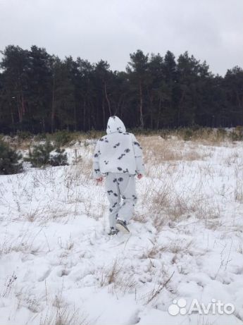 Костюм маскировочный маскхалат Клякса (зима)