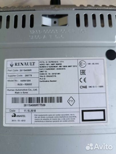 Штатная магнитола на лада ларгус 2019 года