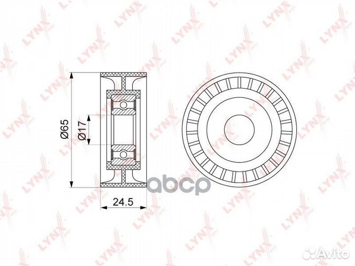 Ролик ремня приводного mitsubishi lancer/outlan