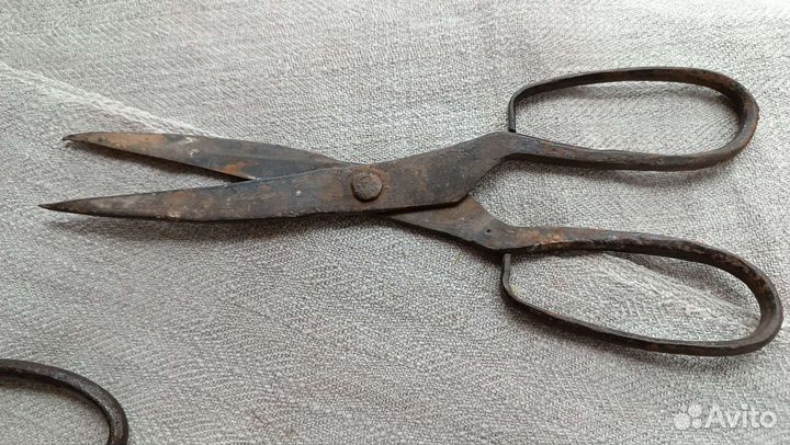 Ножницы кованые, крупные, дизайн интерьер-лофт