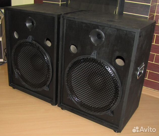 Колонки F-Sound 1082W 2шт Pro BassDyn+Вч Горн-10см