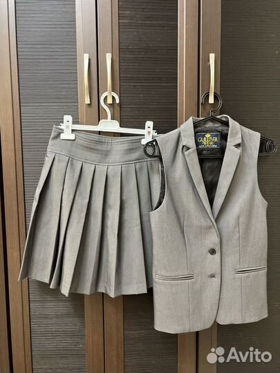 Gulliver Костюм школьный серый для девочки 152-158