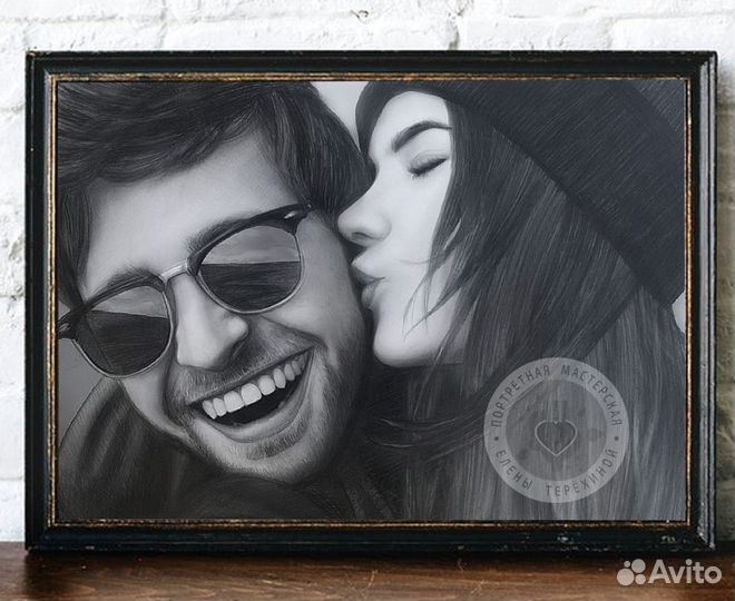 Портрет картина маслом на холсте по фото на заказ