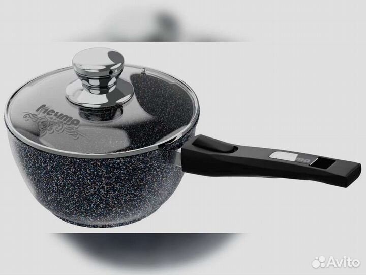 Ковш 1,7л съемная ручка Гранит star