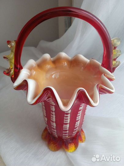 Ваза-корзинка декоративная СССР