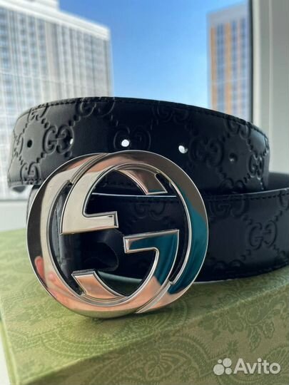 Кожаный ремень Gucci оригинал
