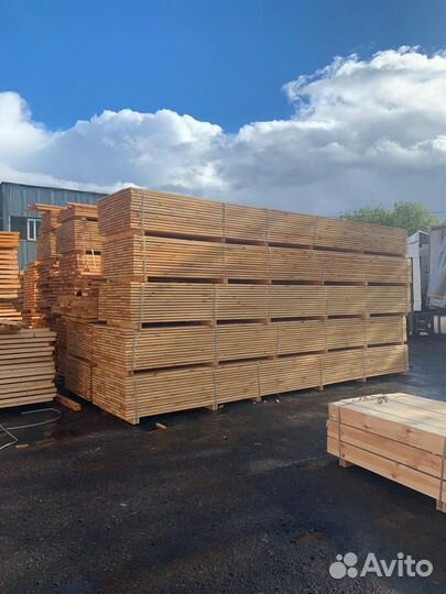 Продажа обрезной доски из сосны 50x100x6000
