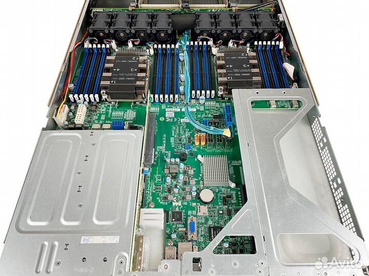 Сервер Supermicro 6019U-TR25M 2xGold 6161 64Gb