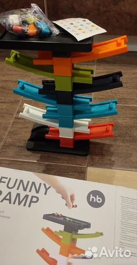 Автотрек с машинками Funny Ramp Happy baby