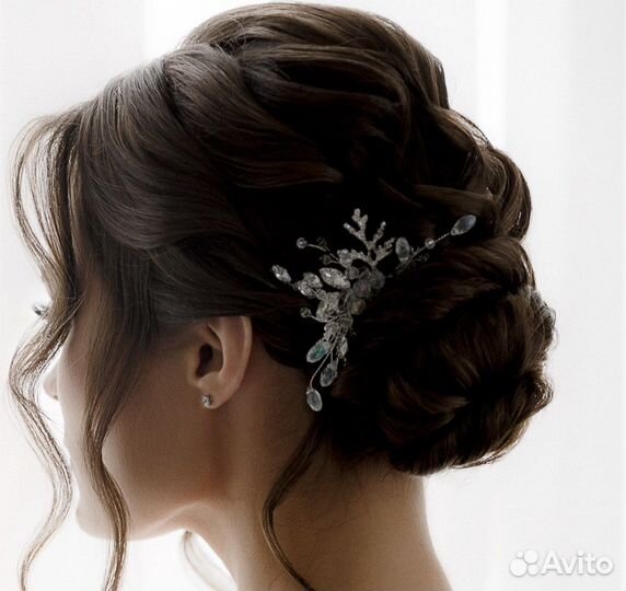 Гребень свадебный для волос веточка