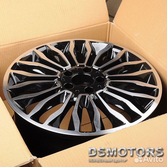 Диски H642 7.5/18 5x112 ET52 d66.6 black machine f