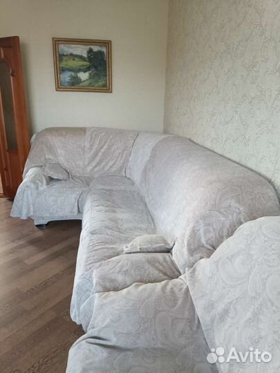 Покрывало на угловой диван и кресло