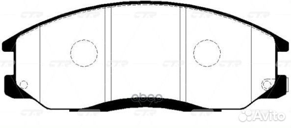 Ckkh-24 Колодки тормозные дисковые перед