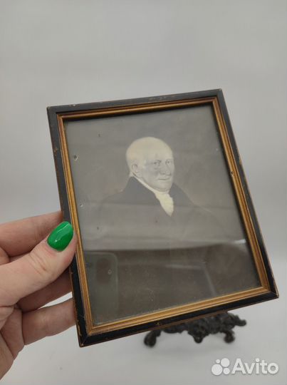 Антикварная рама с фото размер 14*12 (фото 10*