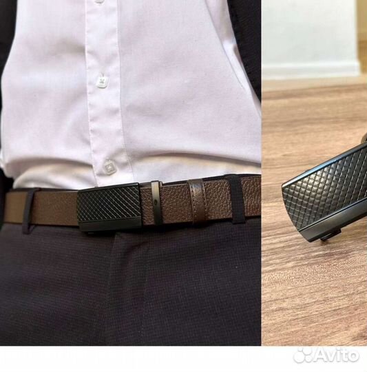 Мужской кожаный ремень