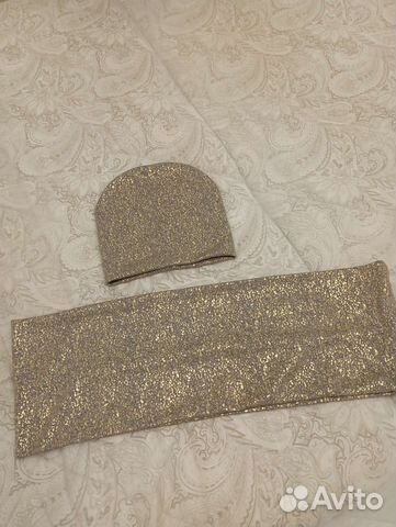 Шапка и шарф женски набор