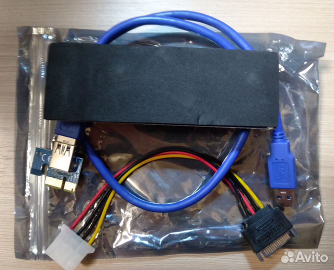 Райзер pci-e 1x to 16x. ver. 006