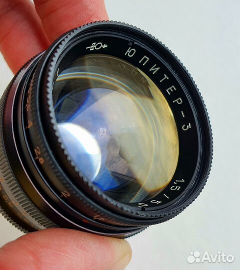 Объектив Юпитер-3, 50/1.5, черный, 1986 г, в и.с