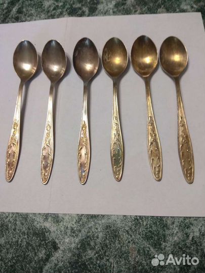 Ложки чайные(6 шт.) мельхиоровые СССР