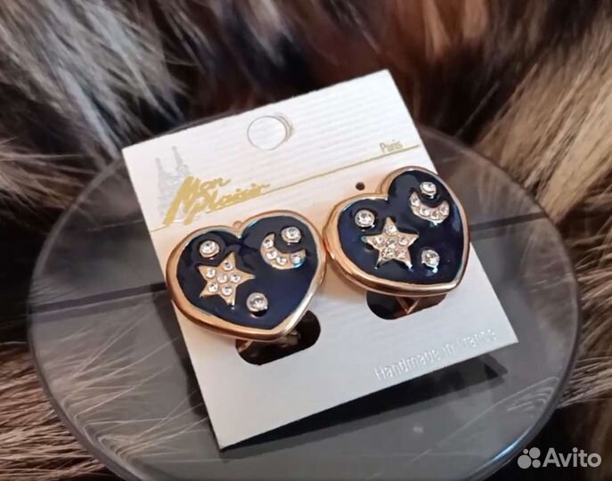 Винтажные серьги клипсы