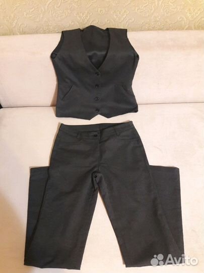 Школьный комплект штаны и жилет