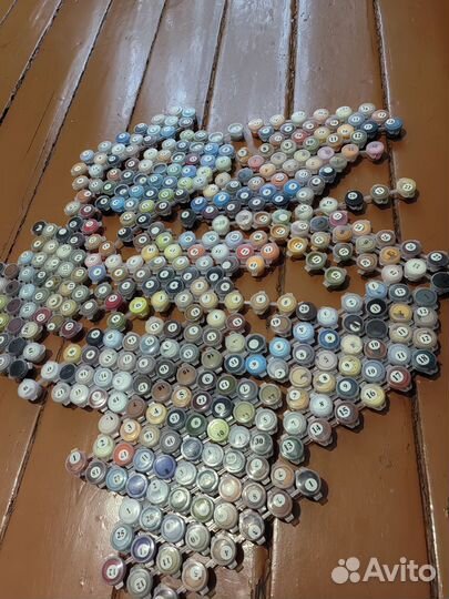 Краски(из наборов для рисования по номерам)